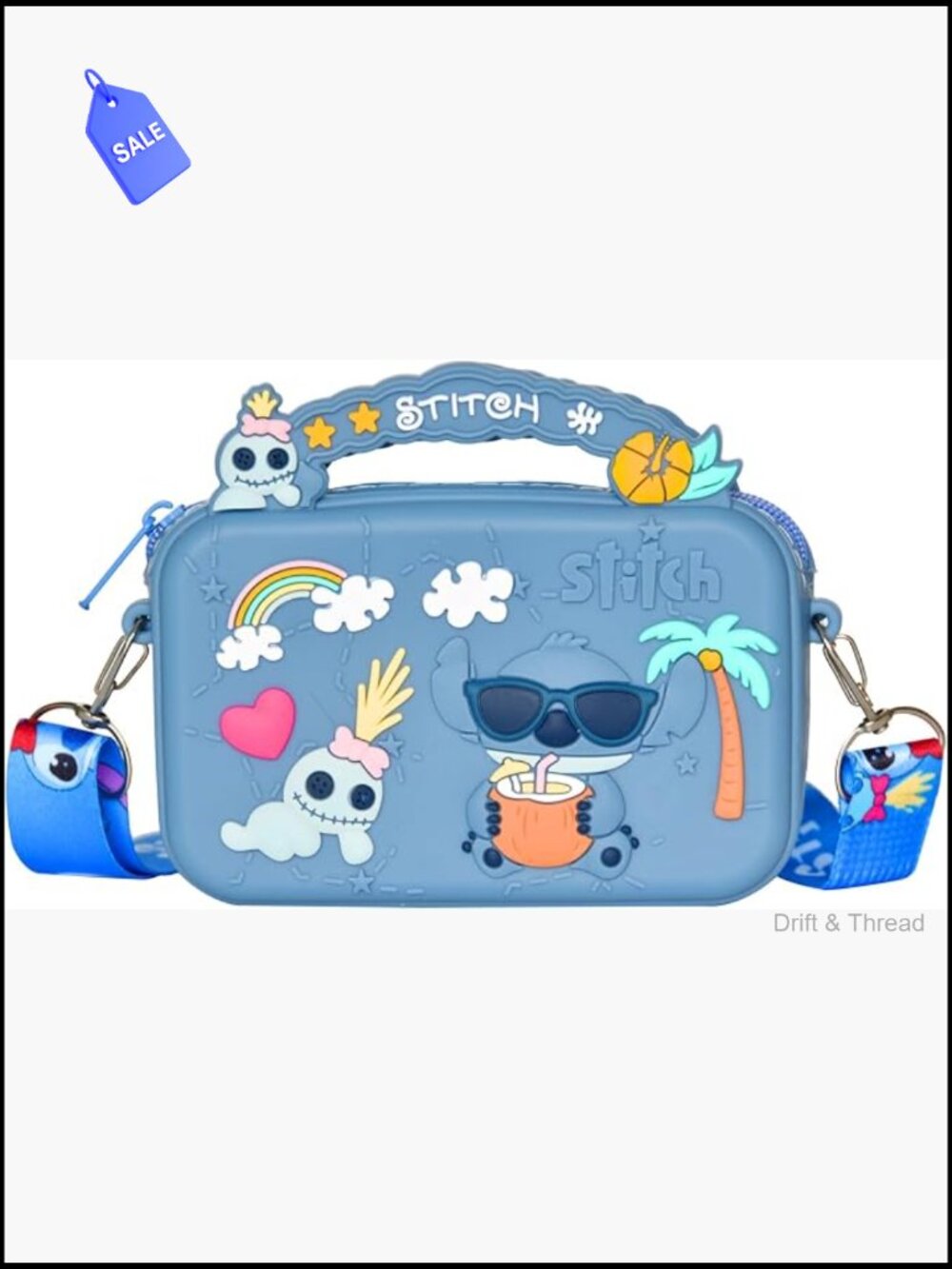 Adjustable Crossbody Handbag with Zipper Mini Anime Wallet Coin Purse Kawaii
